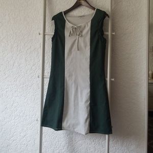 Colorblocked mini dress